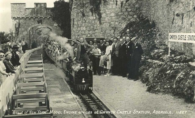Denbighshire Abergele Gwrych Castle Belle Of New York Model Engine Arrives In The 1950S