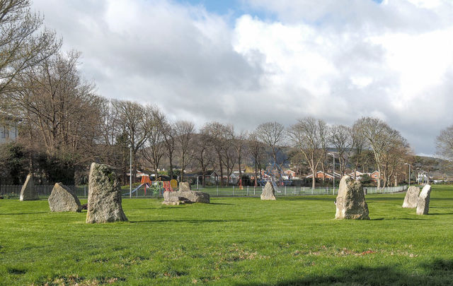 Eisteddfod Standing Stones In Pentre Mawr Park 1