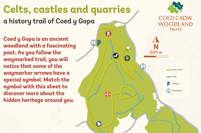 Coed Y Gopa Walk Map Copy