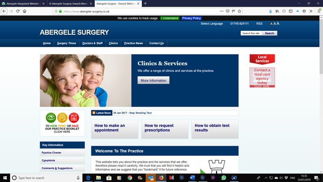 Abergele Surgery Website