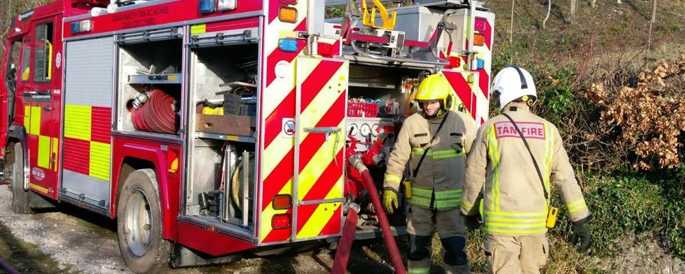 Fire On Tuesday Near Abergele Hospital Off The A548